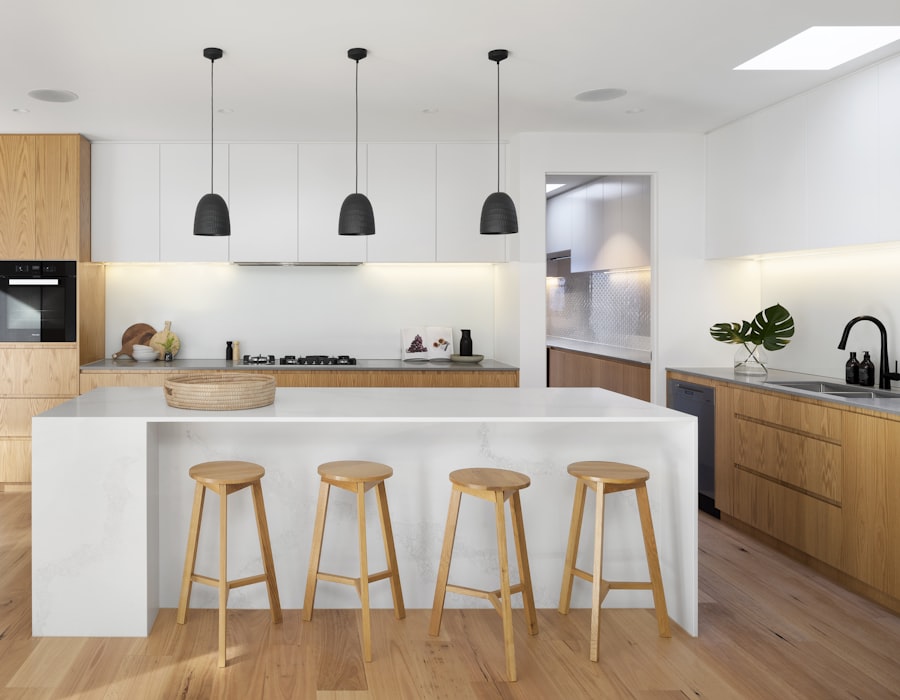 Bright modern kitchen kept spotless with a standard clean